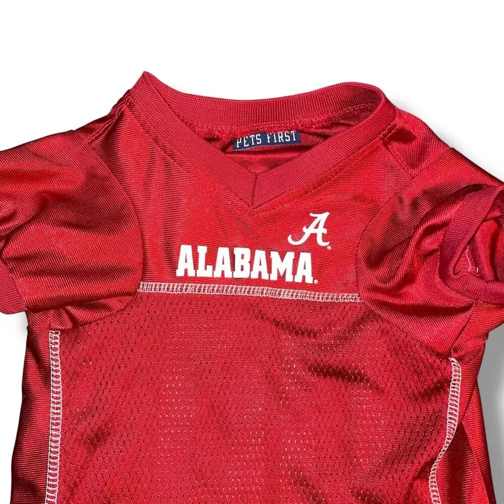 Alabama Crimson Tide Dog Jersey Large NCAA Pets First Football Mesh Shirt Roll